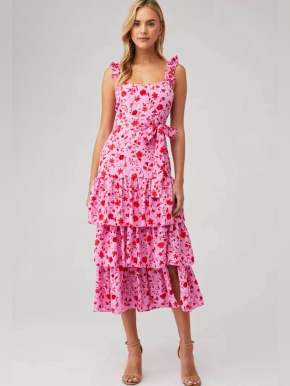 LIKELY Charlotte Tiered Ruffle Maxi Dress NWOT